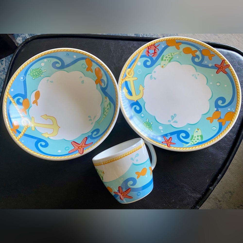 Authentic Tiffany Seashore Children’s Dish Set